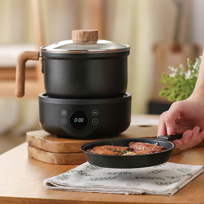 Fondue Set Electric - 110V/220V Multi-function Electric Cooking Pot Non-stick