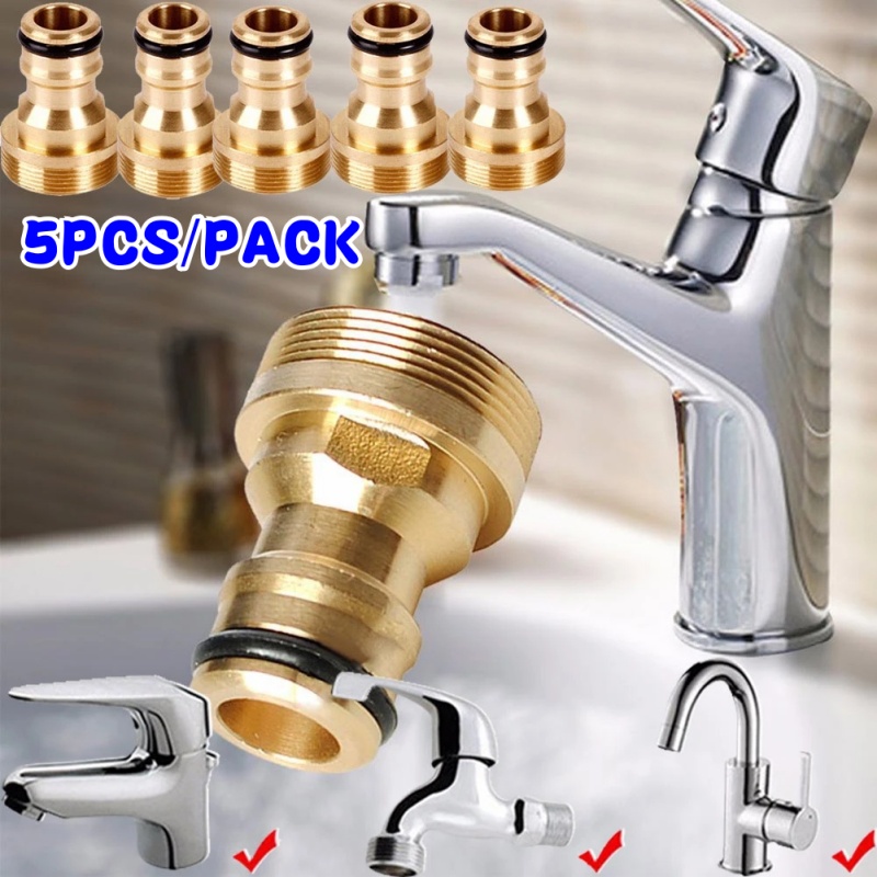 Kitchen Appliances Integrated - 1/ 5PCS Universal Brass Tap Kitchen