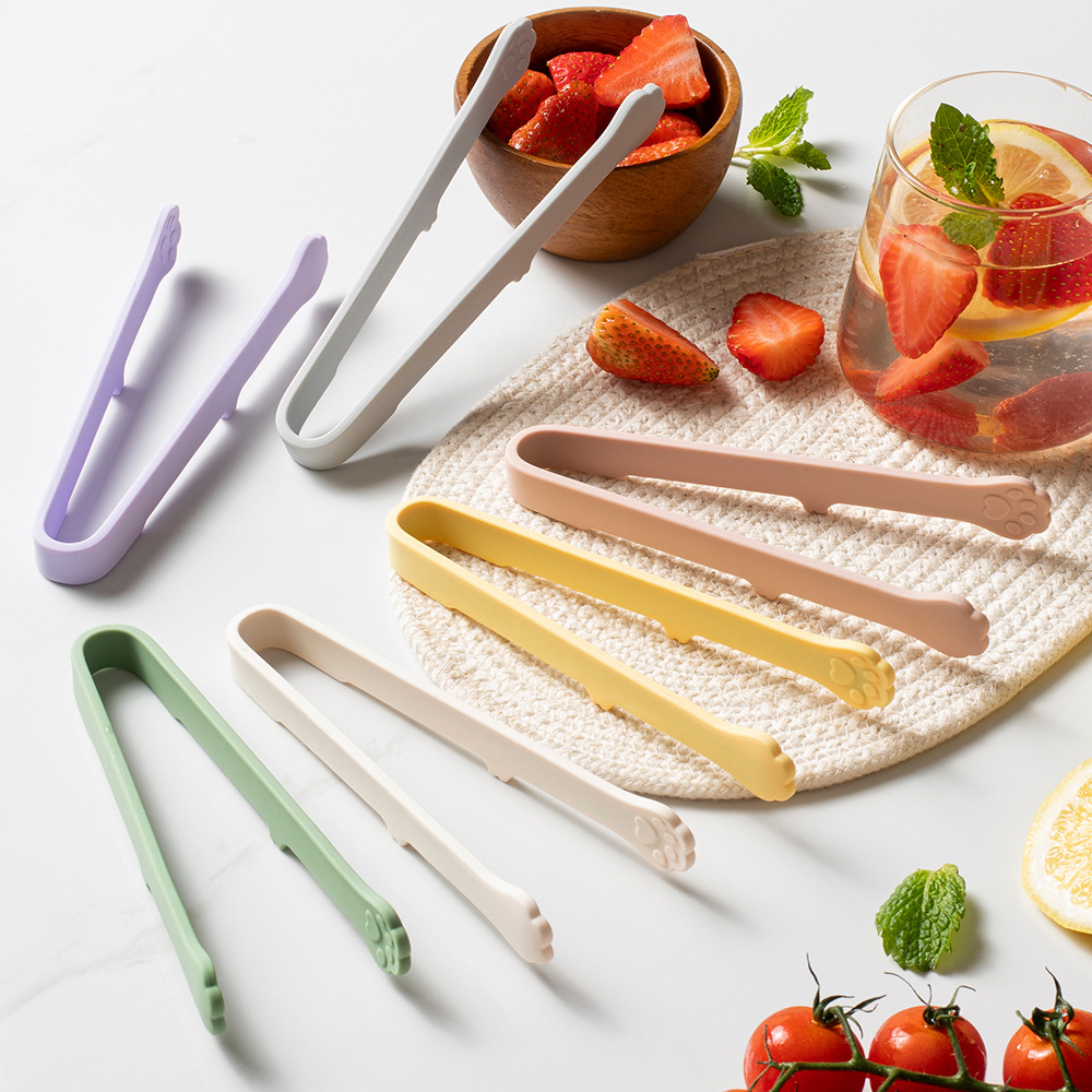 Kitchen Appliances Gift - Cute Cat Paw Silicone Food Tongs