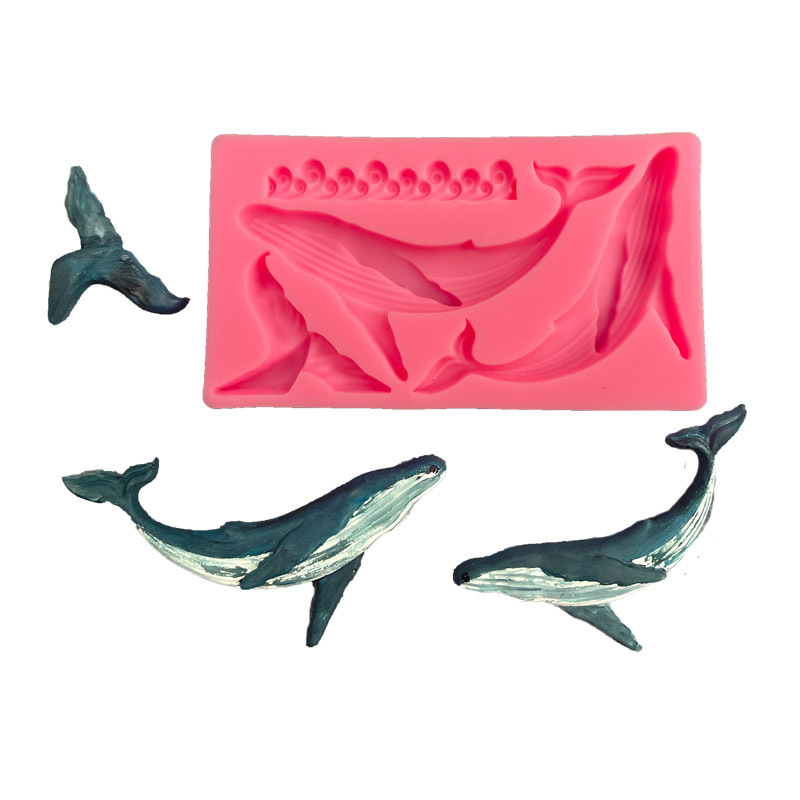 Kitchen Appliances Baking - DIY Whale Silicone Mold Ocean Series