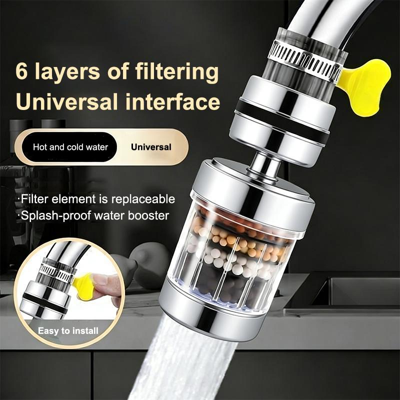 Kitchen Appliances And Utensils - SU 360° Rotatable 6 Layers Faucet