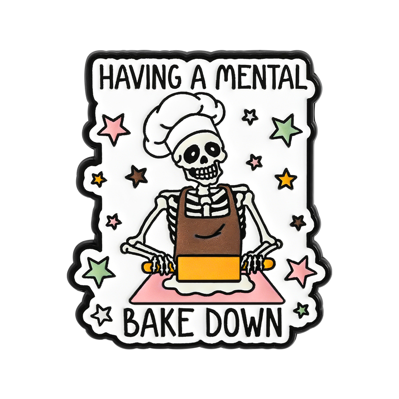 Kitchen Appliances Gift - Having A Mental Bake Down Skeleton