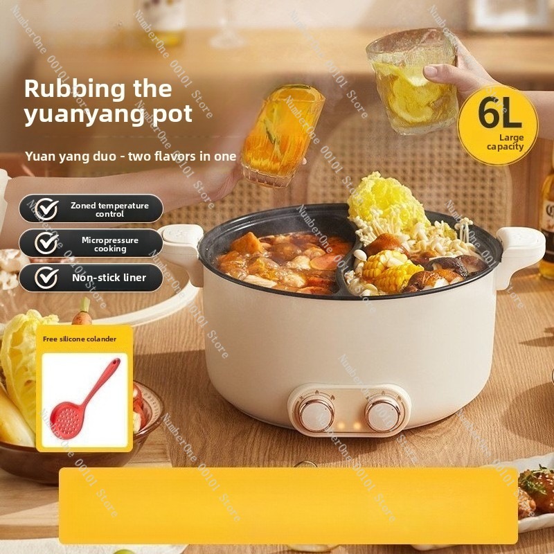 6L 8L Double Pot Electric Hot  - огляд і ціна Kitchen Appliances Home