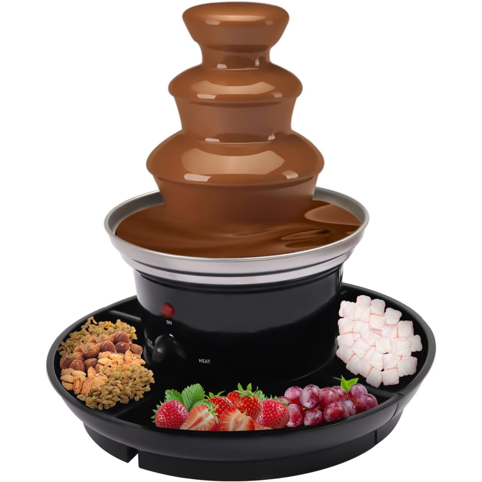 3 Tier Electric Chocolate Fond - огляд і ціна Fondue Set Electric