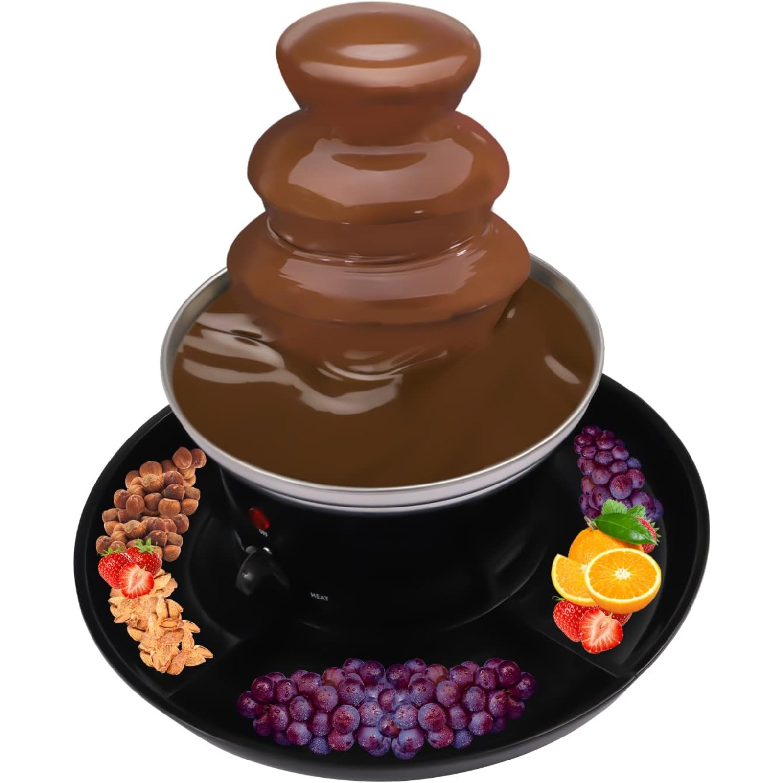 3 Tier Electric Chocolate Fond - огляд і ціна Fondue Set Electric