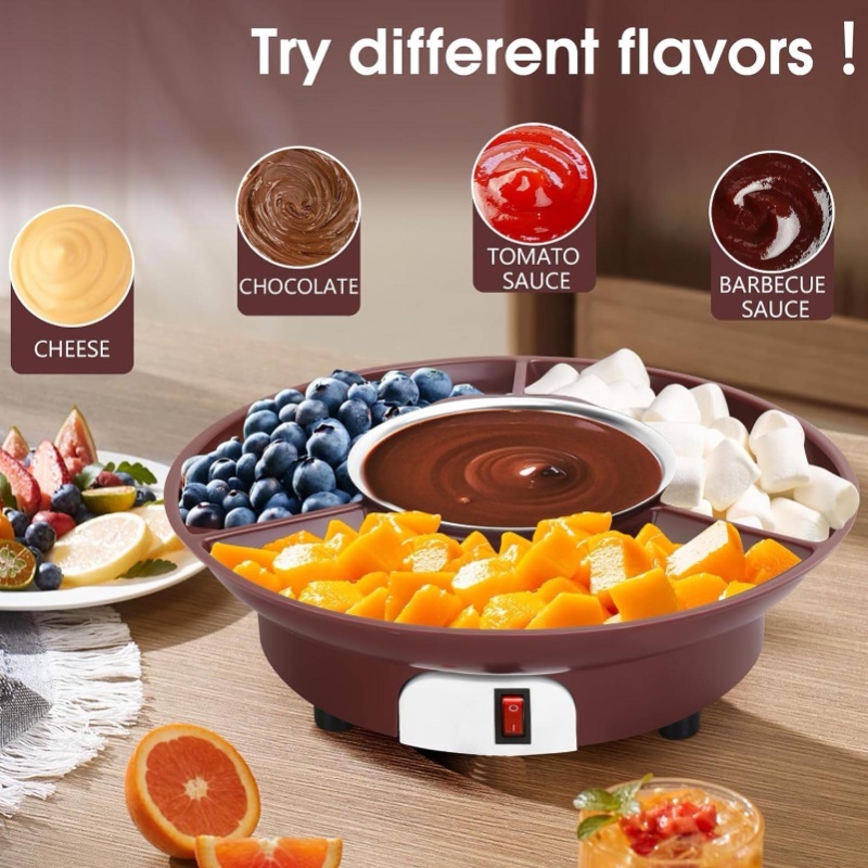 Electric Chocolate Melting Pot - огляд і ціна Fondue Set Electric