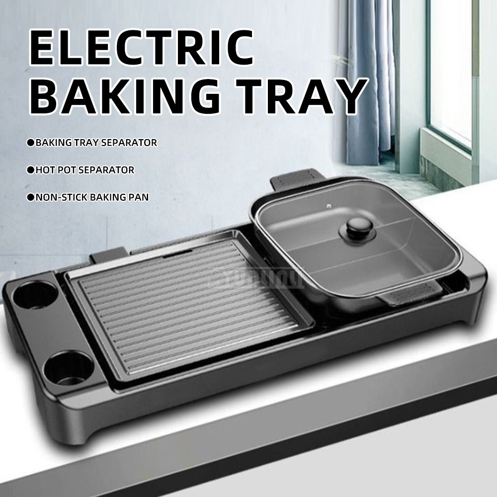 Electric Barbecue Hotpot Stove - огляд і ціна Kitchen Appliances Baking