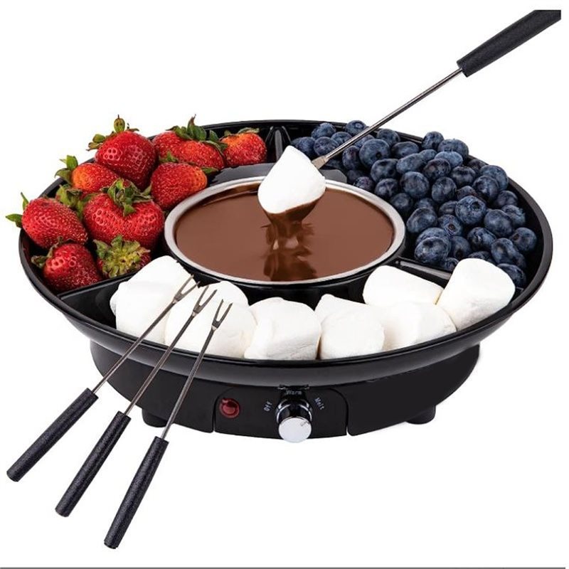 Electric Fondue Pot Set with T - огляд і ціна Fondue Set Electric
