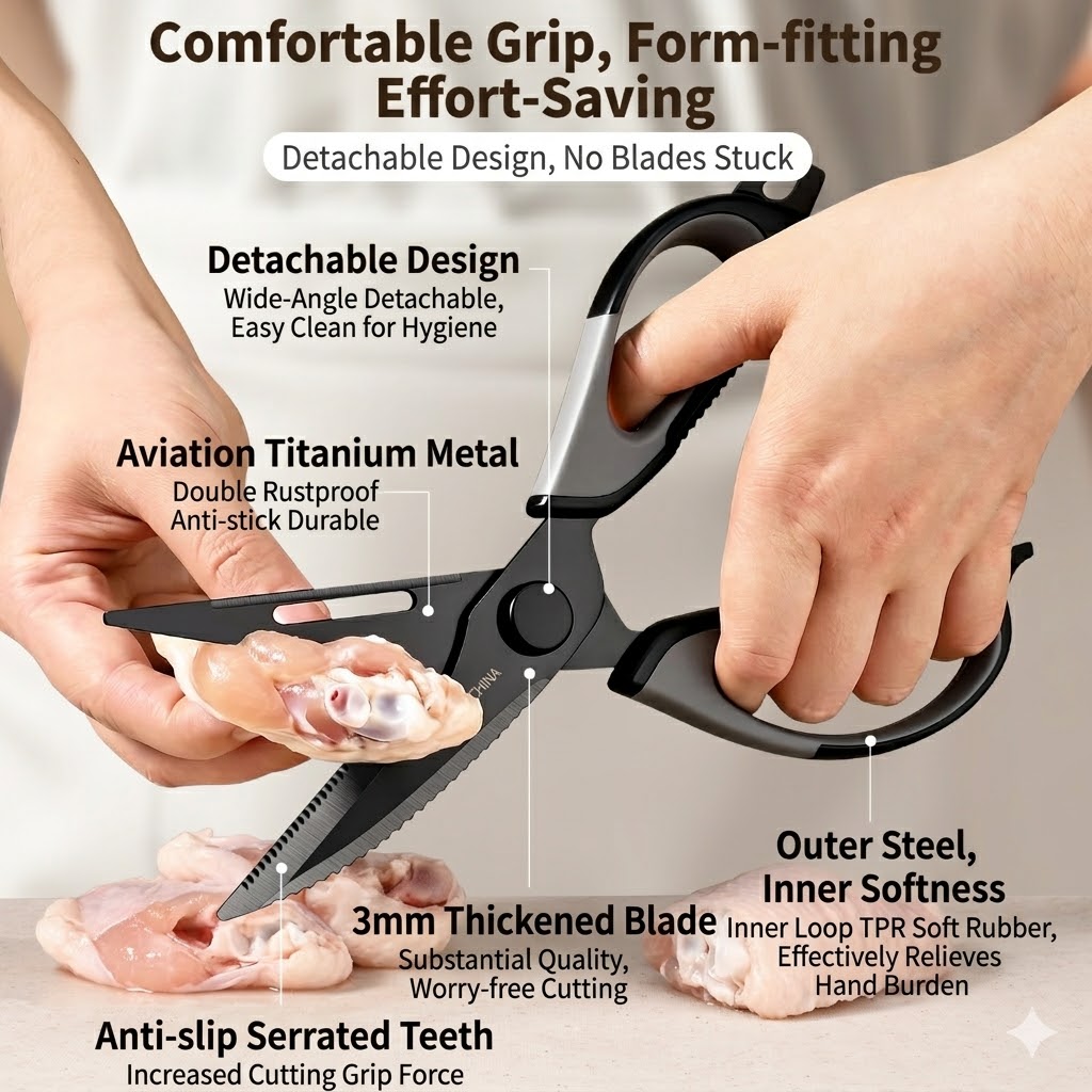 Kitchen scissors Titanium Chic - огляд і ціна Kitchen Appliances Packages