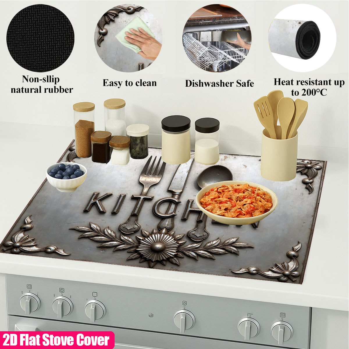 Heavy Duty Metal Stove Top Cov - огляд і ціна Kitchen Appliances Electric Stove