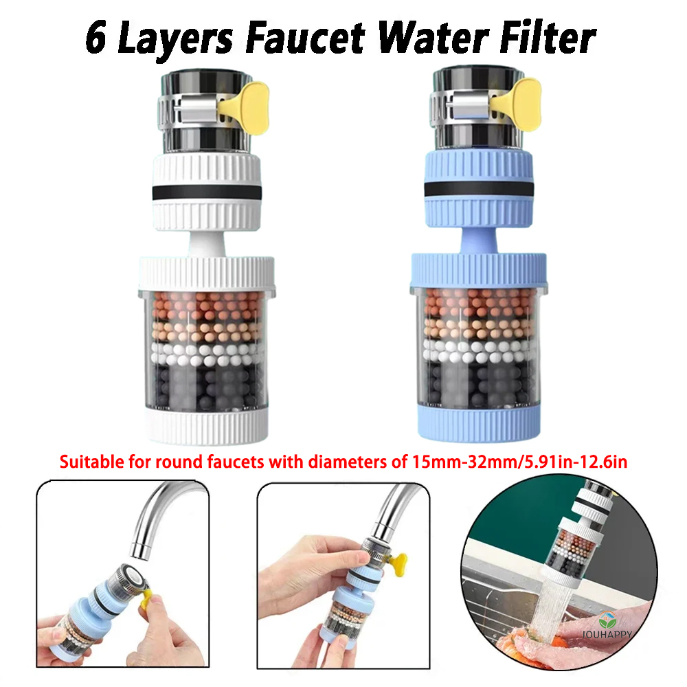 6 Layers Faucet Water Filter U - огляд і ціна Kitchen Appliances And Utensils